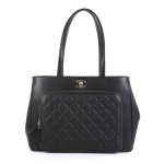 Business Affinity Caviar Leather Large Shopping Tote Bag