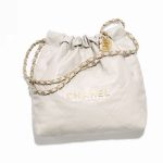 Chanel 22 Small Handbag Light Gray