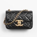 Chanel Mini Flap Bag Black Lambskin