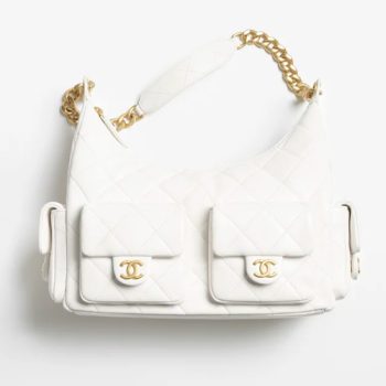 Chanel White Hippie Bag