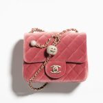 Chanel crystal embellished velvet handbag
