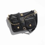 Chanel Hobo Handbag Black
