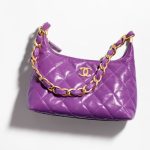 Chanel Hobo Handbag Purple