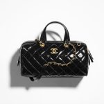 Chanel Large Bowling Bag Black