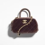 Chanel Mini Bowling Bag Brown
