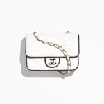 Chanel Mini Flap Bag White Black