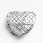 Chanel Silvery Heart Bag