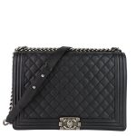 Boy Flap Large Quilted Calfskin Leather Bag