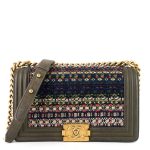 Boy Suede and Tweed Flap Bag