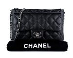 Iridescent Quilted Caviar Leather Daily Zip Bag