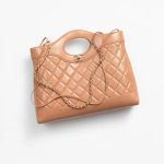 Chanel Shopping Bag Dark Beige