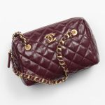 Chanel Small Bowling Bag Burgundy