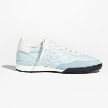 Chanel Trainers Light Blue White